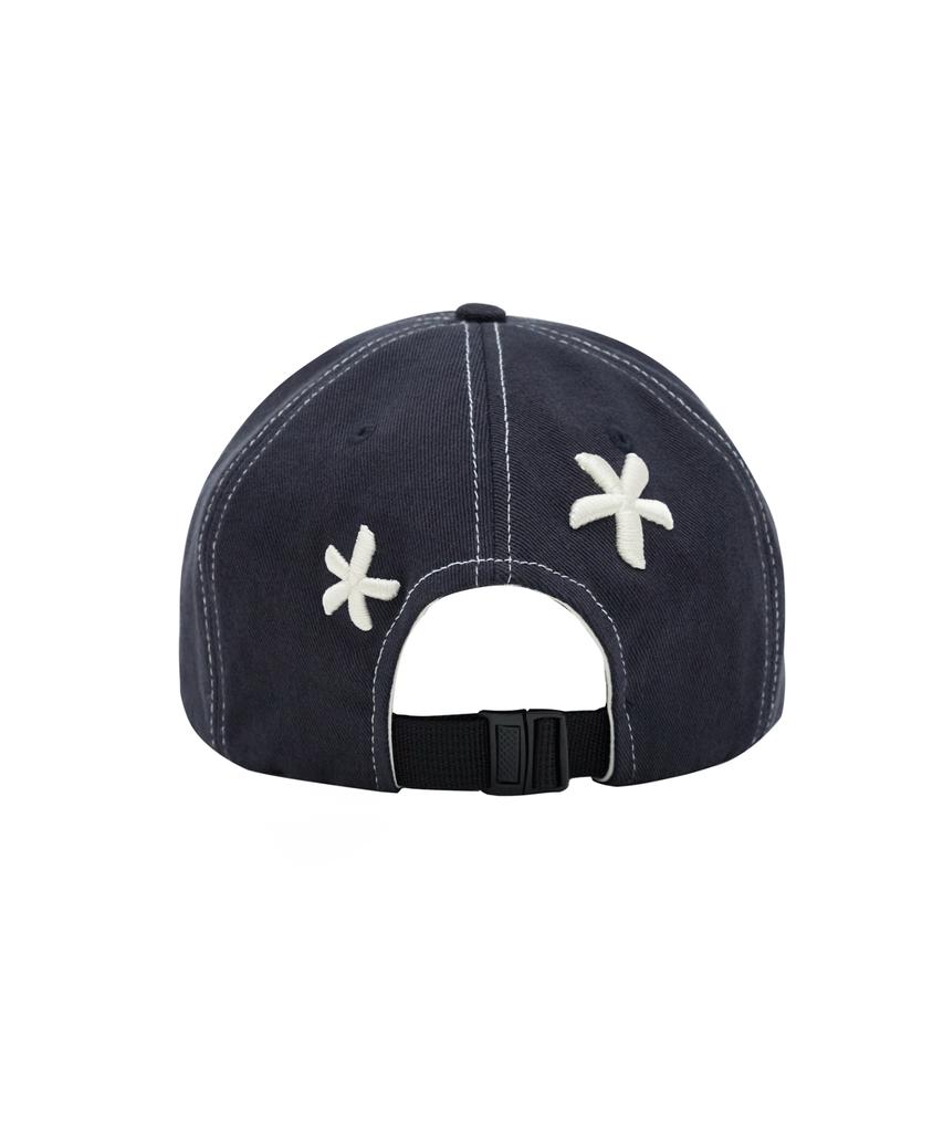 1993STUDIO Volume Embroidery Camp Cap_Navy