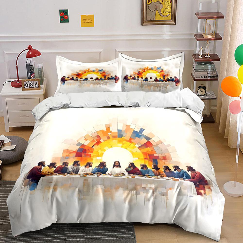 

Jesus and disciples design. Bedding sets Duvet cover sets Duvet covers Pillowcases(1 * Duvet Cover 2 * Pillowcases, without duvet insert) 135x200cm