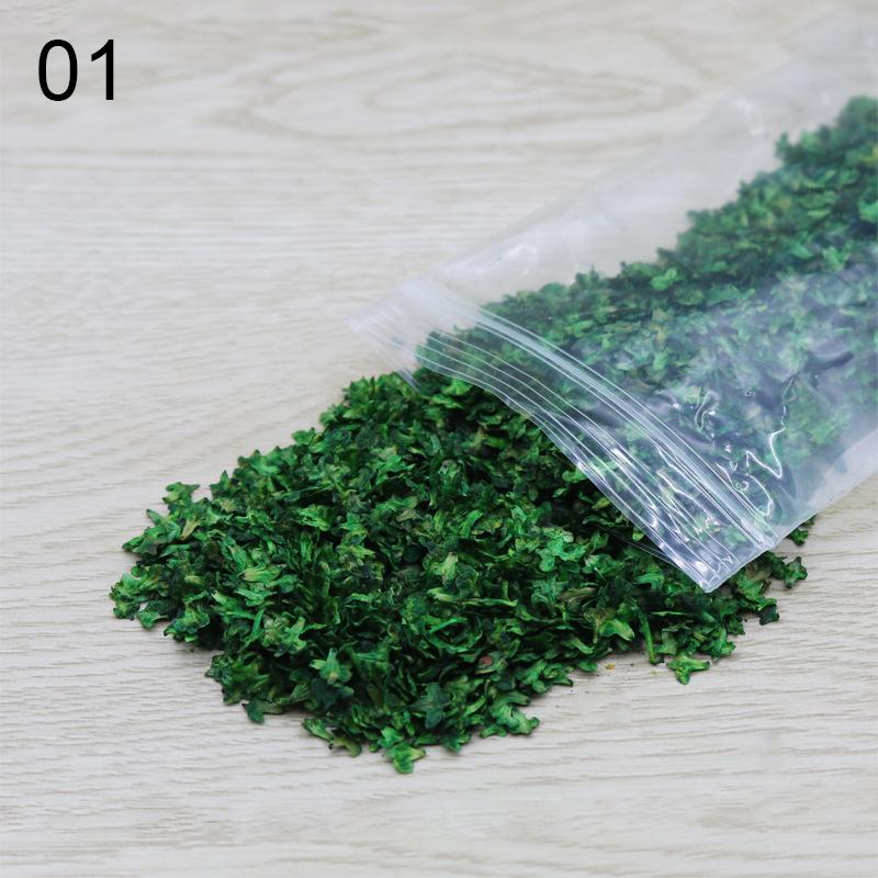 33ml Micro Landscape Leaves Sand Table Diorama Grass Tufts Accessories Miniature Leaf Static Model for Bonsai Fairy Garden Decor