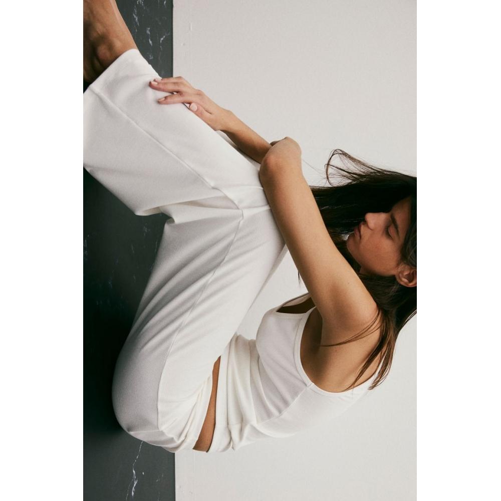 

Пижама в рубчик HM белая