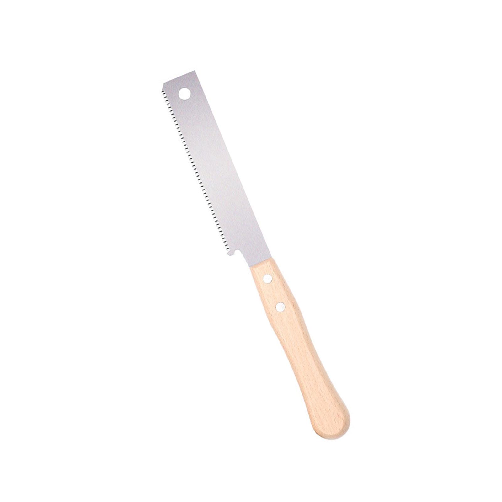 

Ручная пила с деревянной ручкой, ручной инструмент для деревообработки, 12-дюймовое стальное лезвие SK85, портативная двухлезвийная пила для влажной/сухой древесины 2