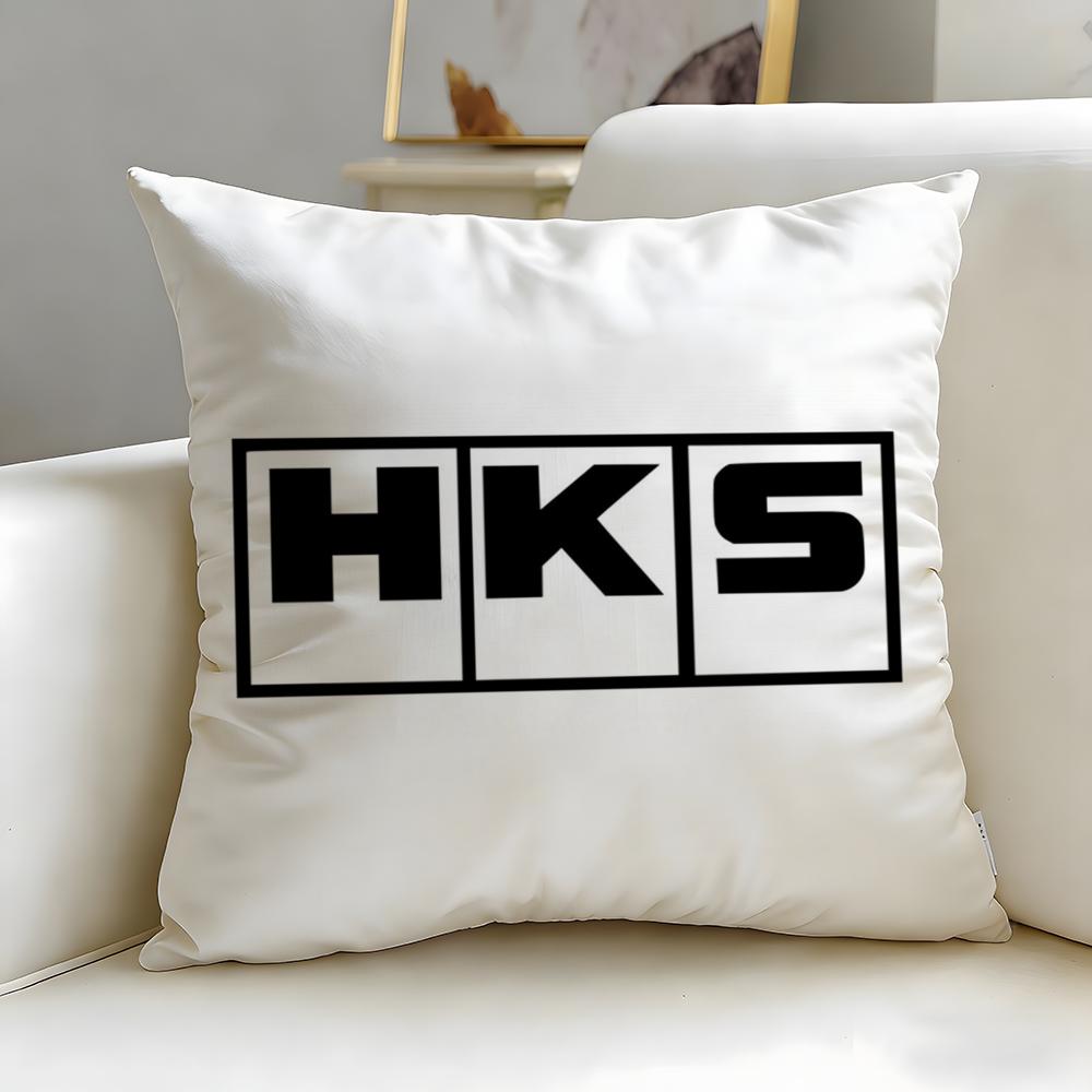 classic brand HKS Cushion Cover Soft  EasyWash Pillow Case  Versatile for Couch Bed Travel and Office