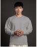 Autumn Men's Long Sleeve T-Shirt, Solid Color, Sporty Casual, Euro-American Style, Crew Neck, Fitness Sweatshirt.