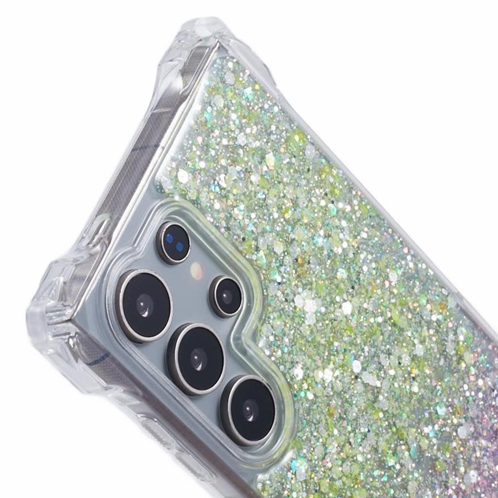 For Samsung Galaxy S24 Ultra Drop Resistant TPU+Acrylic Case Dual-Color Cell Phone Cover