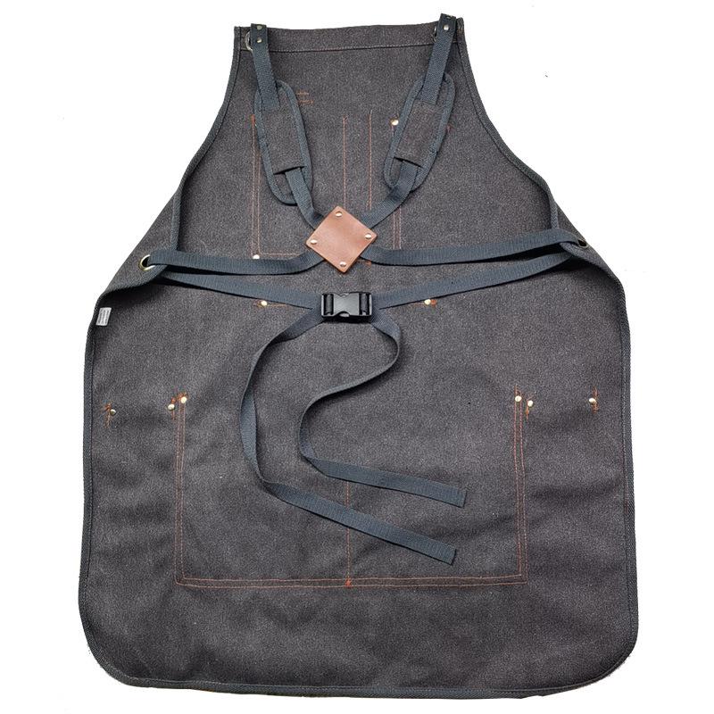 Modern Thick Canvas Apron with Custom Logo for Woodworking, Electrician, and Gardening Tasks