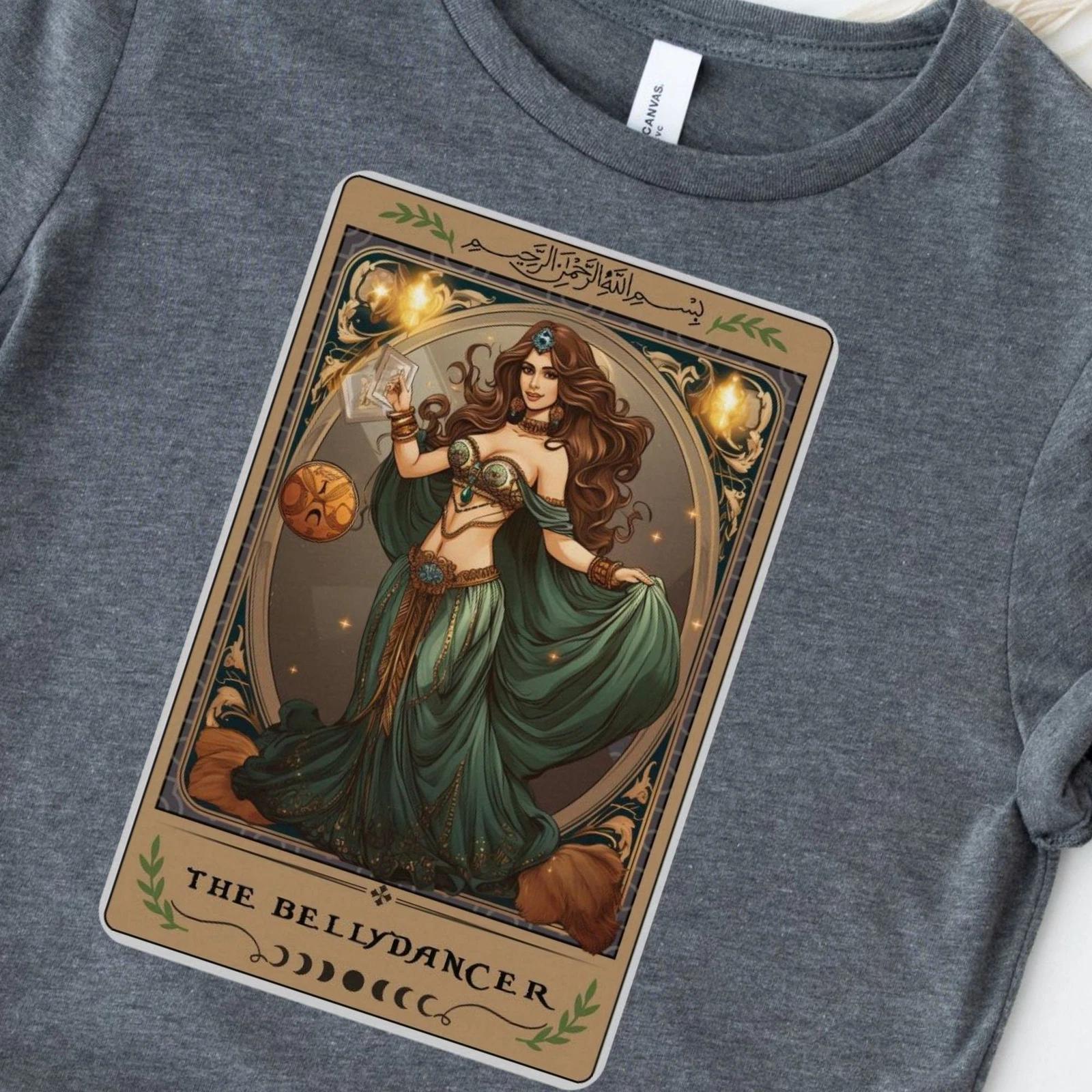 The Bellydancer Tarot Card Shirt, Belly Dance XL