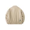 Anta Solid Color Hidden Button Collar Long Sleeve Jacket Men Jacket Light-Brown 152418622-1