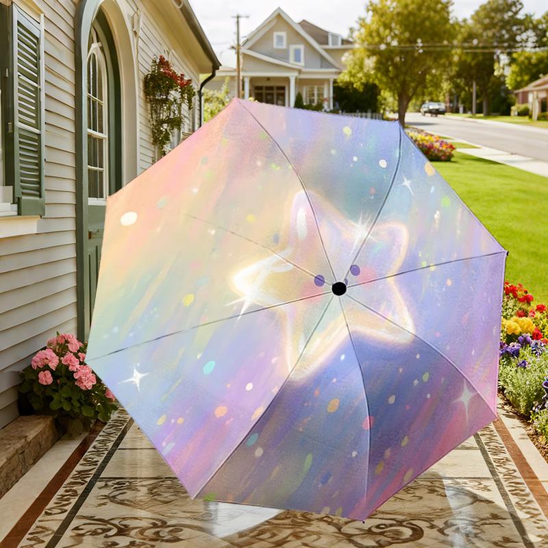 Magical Starry Sky Umbrella: A Delightful Companion for Outdoor Adventures, Featuring Automatic Opening and Closing