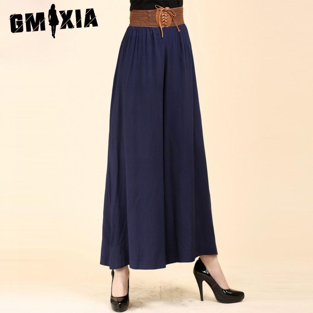 GMXIA Women's Fashion Casual Solid Color Print Pants & Capris