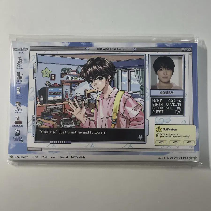 

Запечатанный/nct Wish Sakuya Набор фото для логина