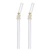 Reusable Drinking Straws Transparent Tea Coffee Straw Creative Straight Bend Straws  Bar Tool