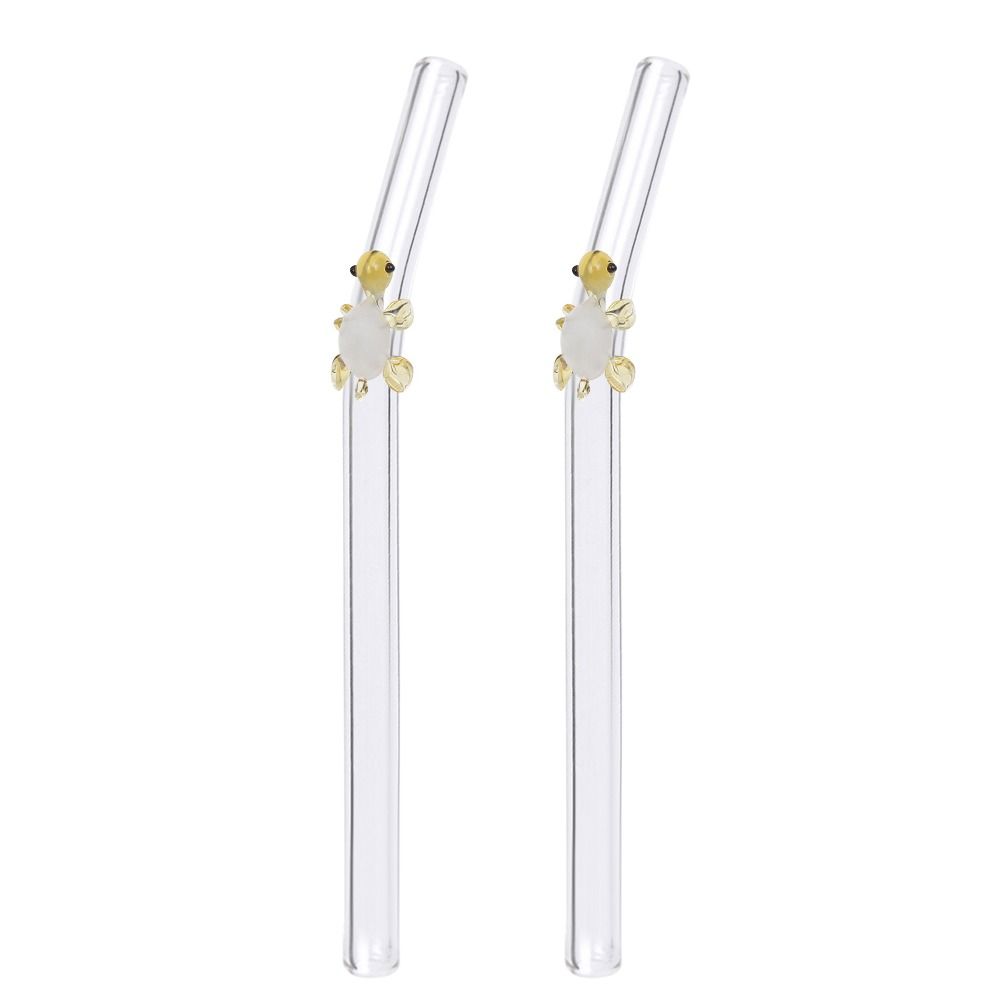 Reusable Drinking Straws Transparent Tea Coffee Straw Creative Straight Bend Straws  Bar Tool