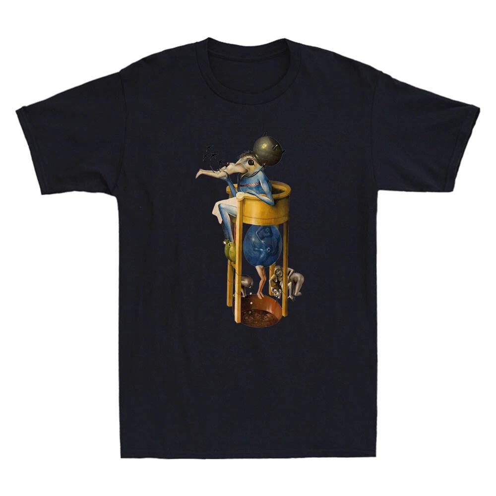 Hieronymus Bosch The Garden of Earthly Delights Devil Funny Meme Men s T-Shirt 3XL