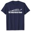 Funny Evolution of Diving Women T-Shirt Short Sleeve O-Neck Tees Fashion Scuba Diver Girl Tops Casual Summer Female Clothing
