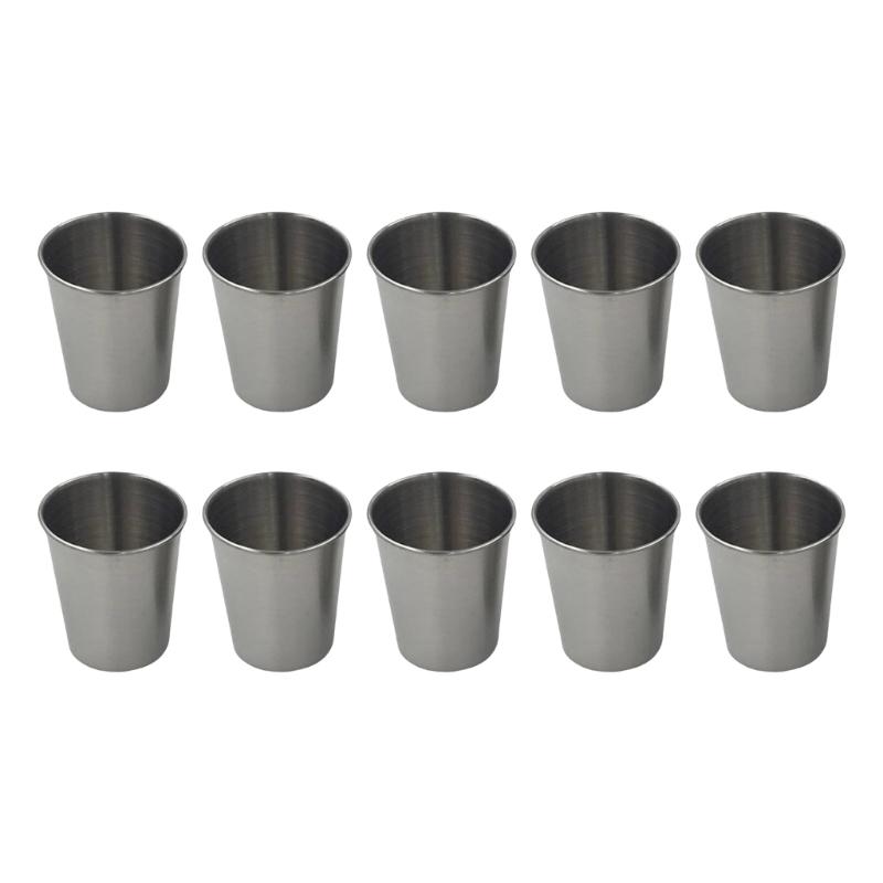 Set Of 10 Thermal Cups Functional Beer Cups Stainless Steel Tumblers For Beer Lover And Quality Lifestyle Enthusiasts