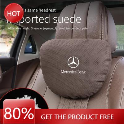 Car Sticker Car Headrest Neck Support Seat Lumbar Cushion Neck Pillow For Mercedes Benz C-Class E-Class S-Class GLA GLC GLE R-Cl
