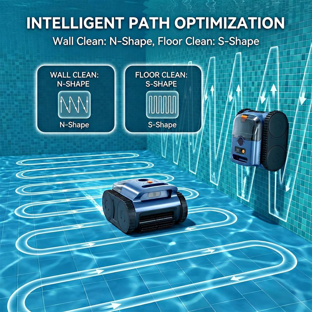 Seauto SAT25 Kabelloser Roboter-Poolreiniger mit Wandkletterfunktion