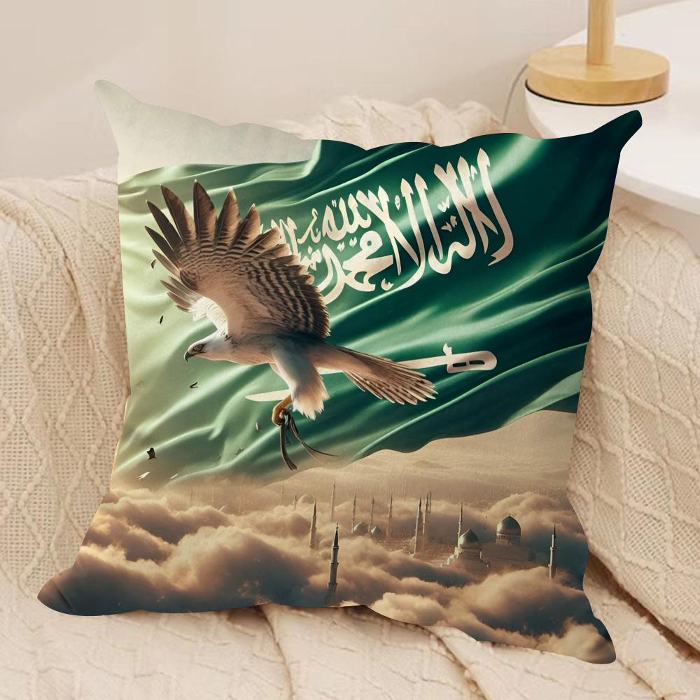 

National Day Cushion Cover Soft Plush Throw Pillow Cover DoubleSided Printed Cushion Case Sofa Home Decor 30x30cm