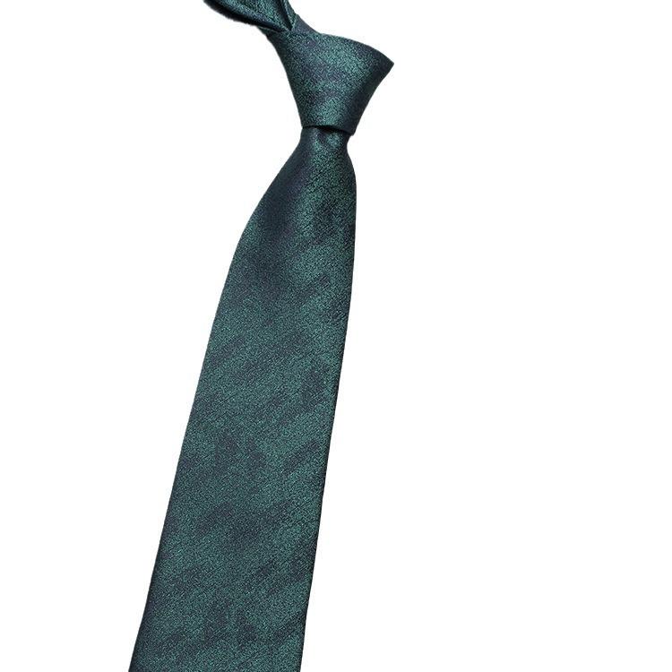 Men'S Polyester Silk Jacquard Business Tie, Solid Color Flower Casual High-End Tie