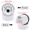 2" 52MM Voltmeter for Marine Boat Car 8-16V VOLTS with Warning Light 7Color Light Voltage Gauge Waterproof Auto Car Gauge Custom