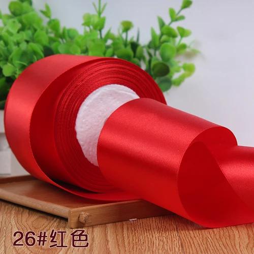 25Yards/roll 75mm Single Face Satin Ribbon Webbing Decoration Gift Christmas Ribbons Table and Chair Backrest DIY Decoration Bow
