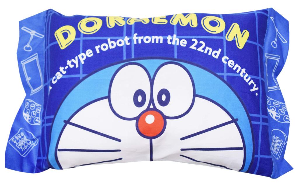 MORIPiLO Morishita Pillow Doraemon 40x30cm Washable with Cover Stuffed Cushion Character Goods Shogakukan Blue 4620400 Children's Approx.