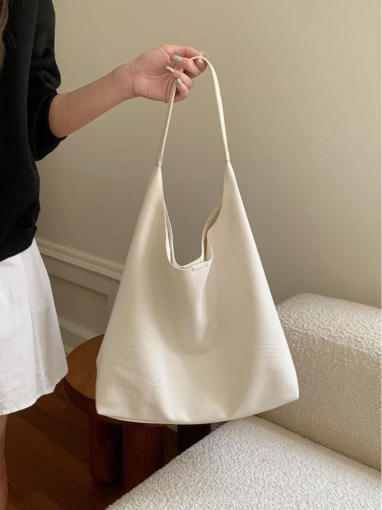 2025 Soft Leather Large Capacity Underarm Tote Bag - Versatile and Stylish for Women