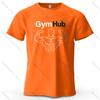 Gymhub Minimalist Printed Casual Short Sleeved New Personalized Mens And Womens Soft And Skin Friendly Fashionable Tshirt
