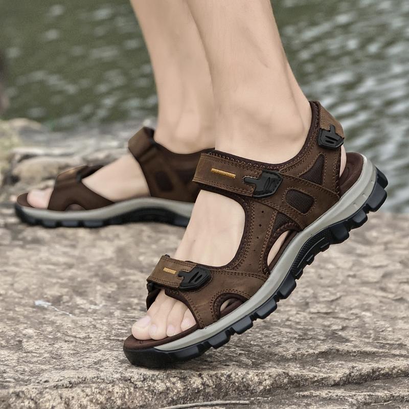 Summer New Open Toe Sandals Waterproof Beach Shoes for Men Leisure Walk Mens Sports Sandals Quick Dry Wading Aqua Shoes Sneakers