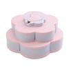  Rotating Snack Box Flower Design Candy Food Storage Box Jewelry Organizer