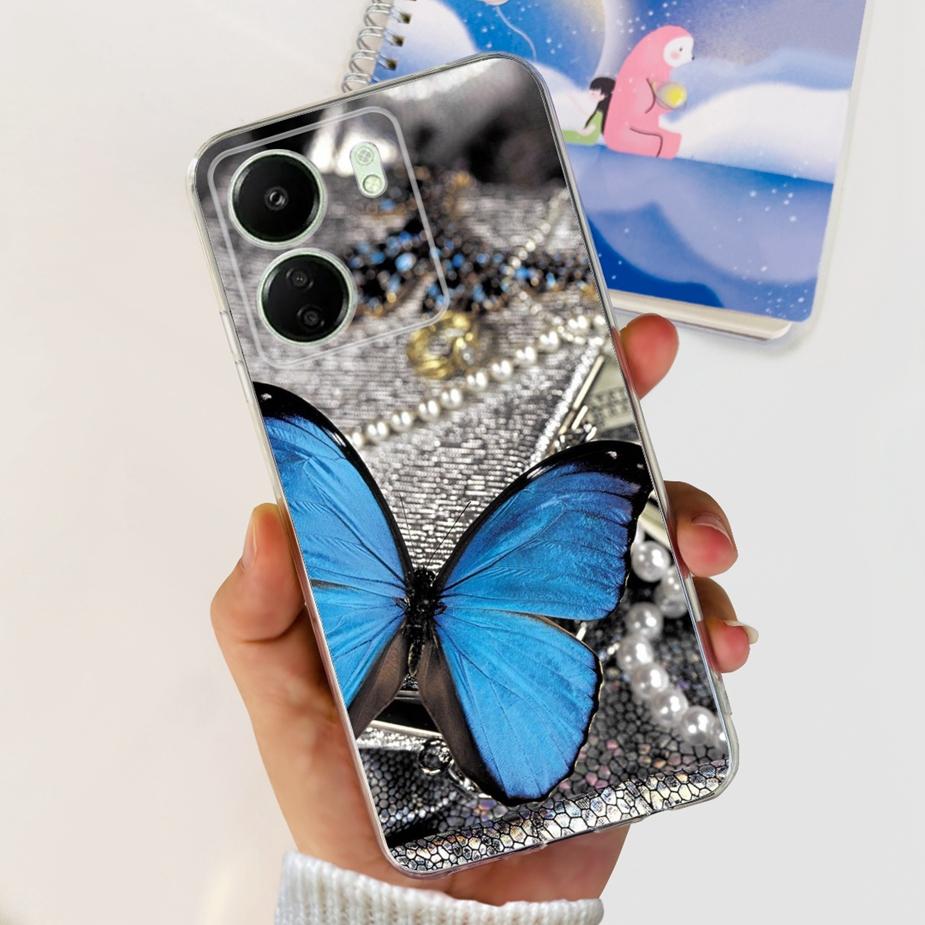For Xiaomi Poco C65 Case Redmi 13C New Fashion Painted Back Cover 6.74'' Soft TPU Phone Case For Xiaomi Redmi 13C PocoC65 Bumper