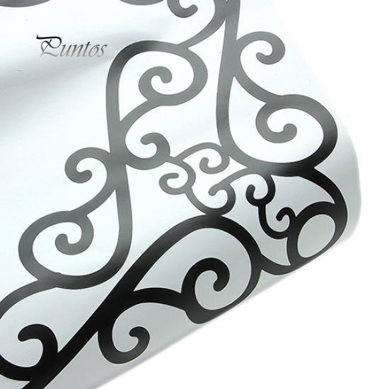 Wystrój domu 4 sztuki/arkusz Eleganckie zdejmowane okno Łazienka Lustro Winorośl Wall Art Kalkomania