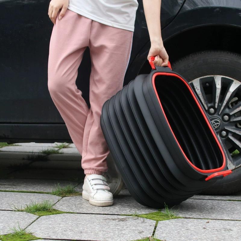 Bote de basura plegable para coche, organizador multifuncional para interior de vehículo, accesorios