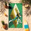 Mighty Morphin Power Rangers (19) Theme Beach Towel Sand Resistant Soft And Comfortable Suitable For The Pool Camping Yoga And Diving A Travel