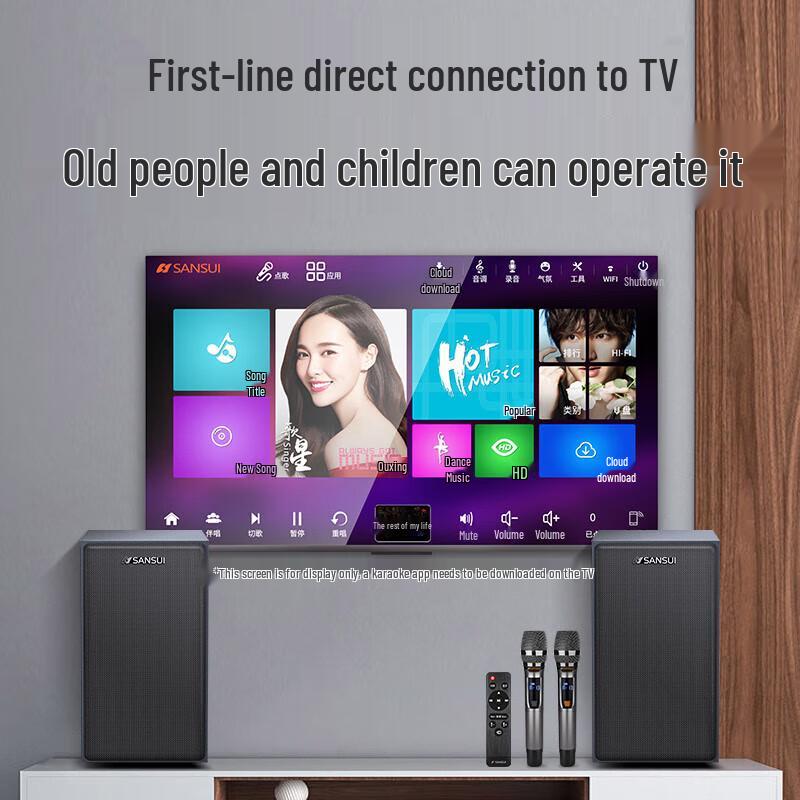 Shanshui H5 Home KTV Wooden Bluetooth Speaker for TV & PC