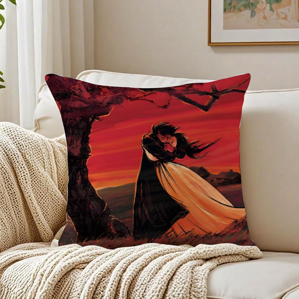 

WWuthering Heights ART Cushion Cover Pillowcase Antidustmite living Room Sofa Decor Cushion Room 30X30cm