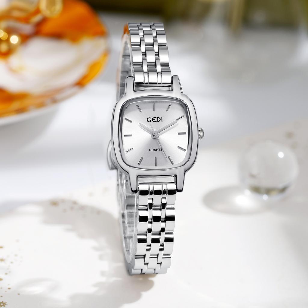 Niche High-End Watch, Simple Student Steel Belt Quartz Watch, Waterproof Women'S Watch