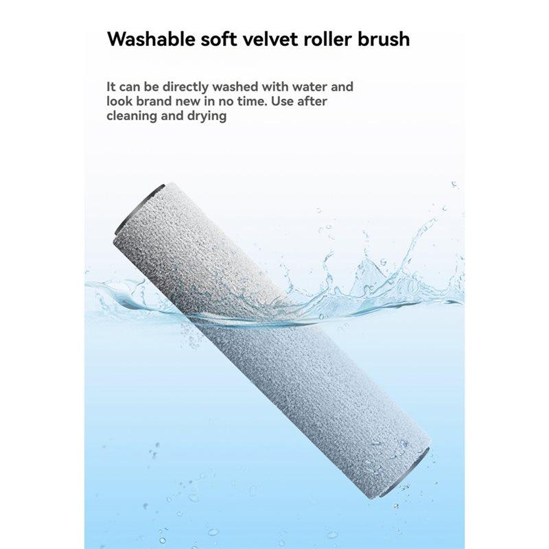 ABKR-Floor Scrubber Accessories For Xiaomi For Mijia 4/4Max/4Pro Cordless Wet Dry Vacuum Attachment Replacement Roller Brush