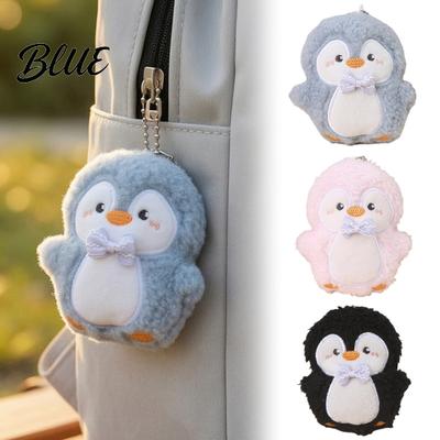 Plush Toy with Ball Chain Penguin Chain Cartoon Keychain Animal Hanging Pendant Stuffed Doll for Backpack Bag Charm Portable Accessory