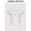 UR Urban Textured Bowknot Strap Knit Top