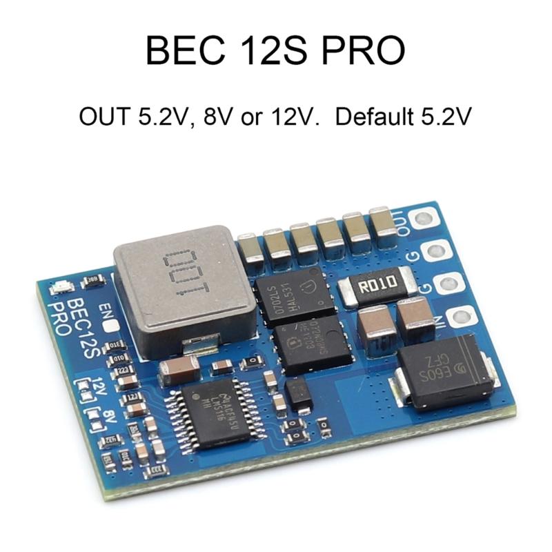 Mini 5A Energy Supply Voltages Converter Module BEC12S Wide Input 9V To 55V Input and 5.2V 8V 12V Output For Drones