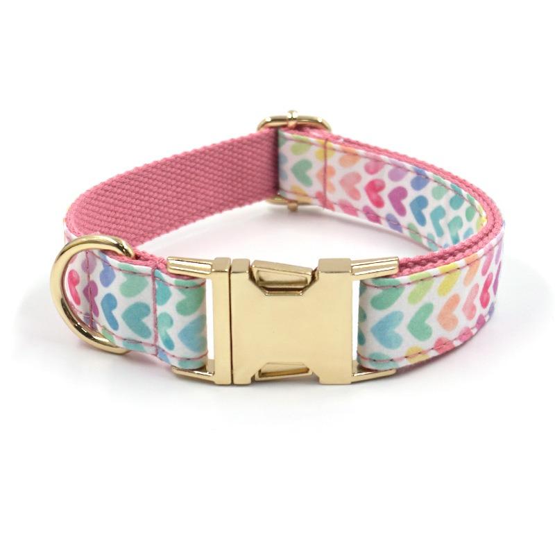 Cute Printed Pet Dog Collar Laser Engraved Dog Collar