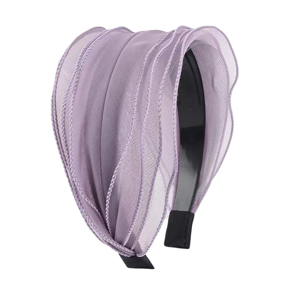 Organza Yarn Hair Hoop Wide Headband Fashion Hair Accessories  for Women Girls