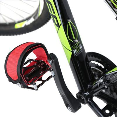 Yousheng Fahrrad Radfahren Pedalband Anti-Rutsch Zehenriemen Gürtel Stabiles Segeltuch Doppellagig Fixie Mountainbikes Haken Schnürriemen für Sicherheit