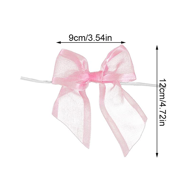 30pcs/bag Bow Accessories Packaging Decoration Gift Wrap Bows Handwork DIY Party Decoration 9x12cm