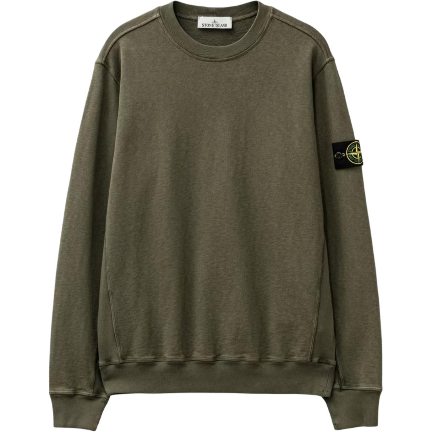 

Stone Island SS25 Vintage Wash Distressed Crew Neck Sweatshirt Men Sweatshirt K1S156100020S0060-V0154 XL