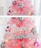 Mini Pink Christmas Tree Set: 45cm & 60cm Desktop Holiday Ornaments.