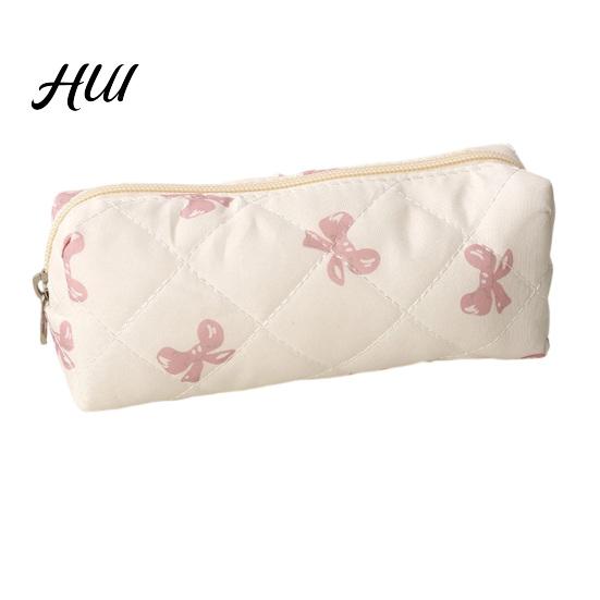 Erweiterte Basis Stifteetui Schleife/Blumenetui, Beuteltasche mit großem Fassungsvermögen, Wasserdichtes Schreibwaren Stilvolle Stifttasche Für Mädchen Perfektes Geschenk für Schüler Kinder