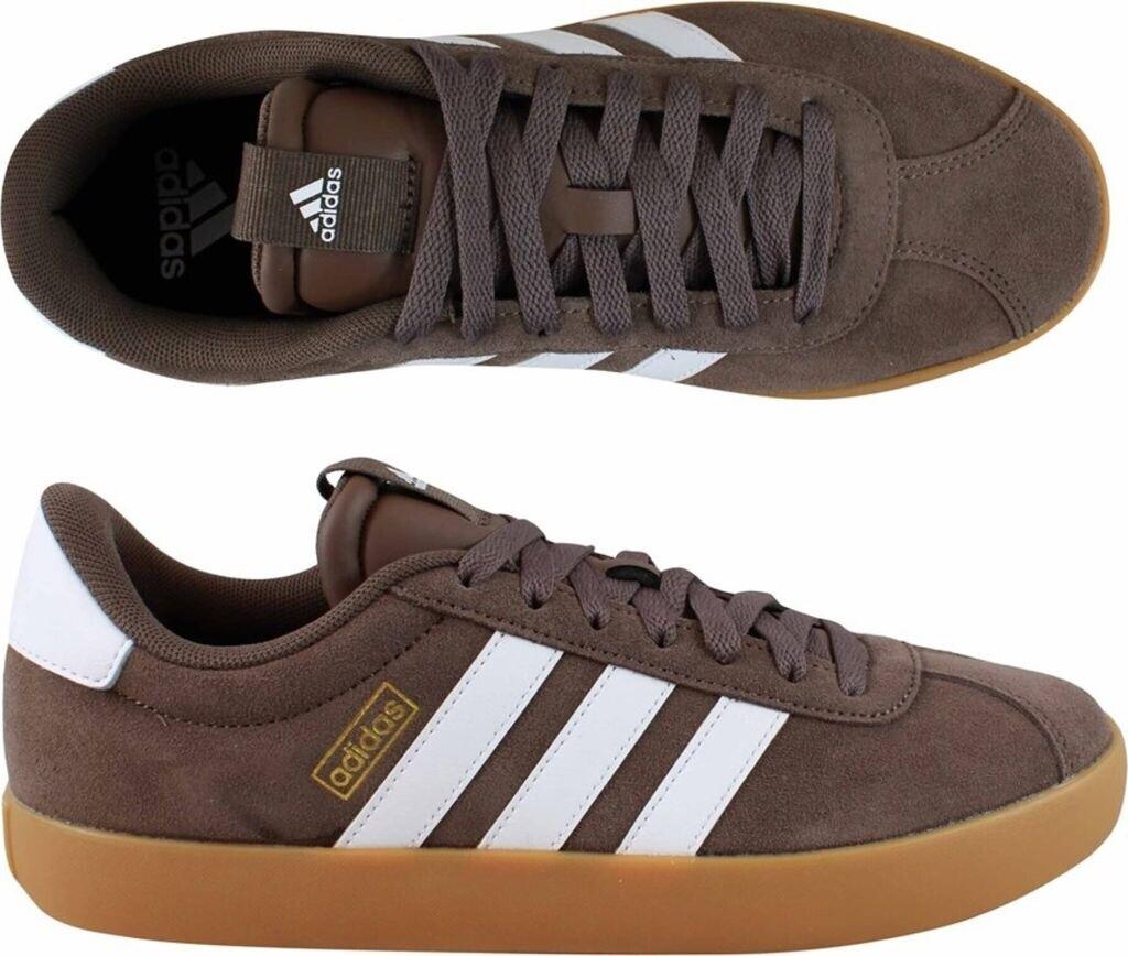 Кроссовки Adidas VL Court 3.0 earth strata/cloud white/gold metallic