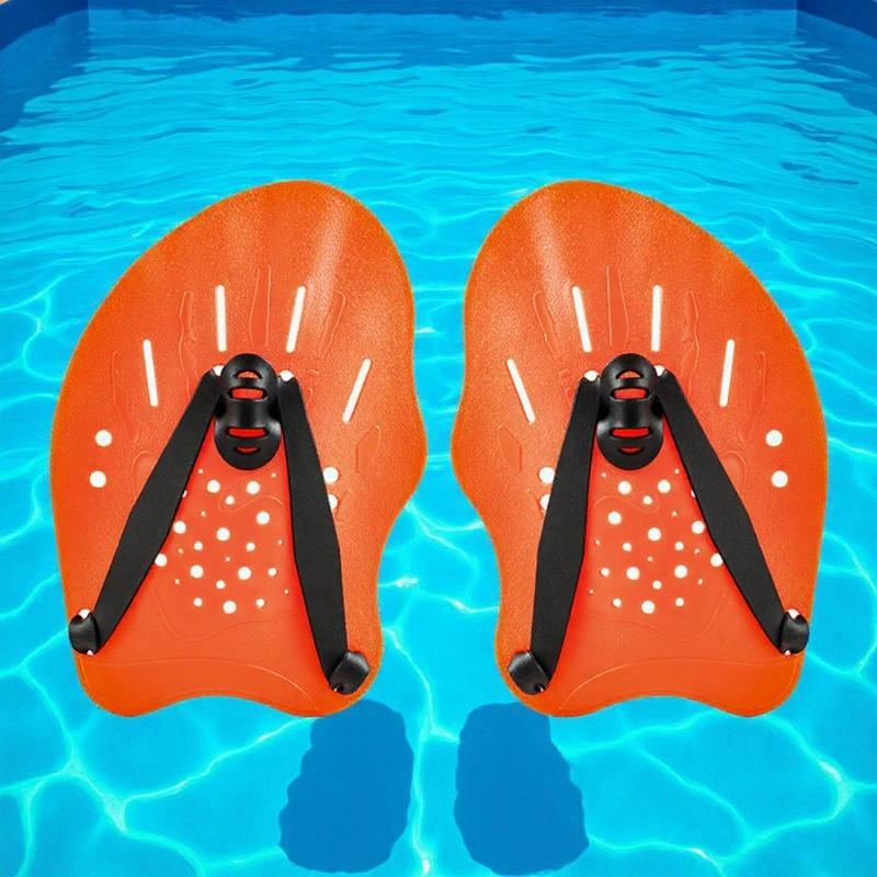 Schwimmtraining Hände Flossen Schwimmpaddel, Schwimmtraining Kraulschwimmen Froschpaddel Mit Verstellbaren Silikonbändern